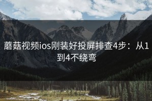 蘑菇视频ios刚装好投屏排查4步：从1到4不绕弯