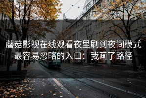 蘑菇影视在线观看夜里刷到夜间模式最容易忽略的入口：我画了路径