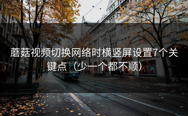 蘑菇视频切换网络时横竖屏设置7个关键点（少一个都不顺）
